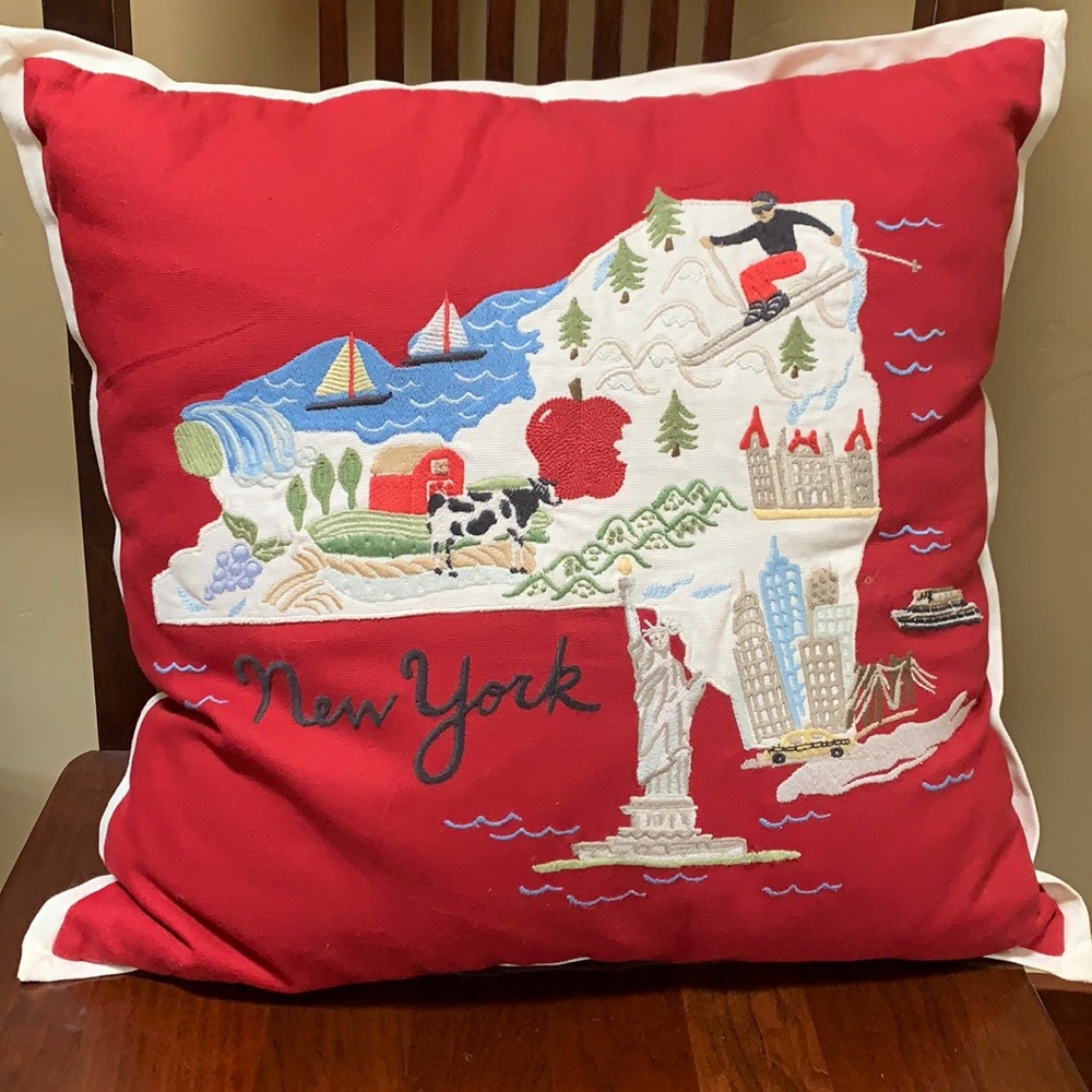Pottery barn pillow case and pillow
